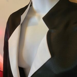 Elegant Black and White Women's Jacket